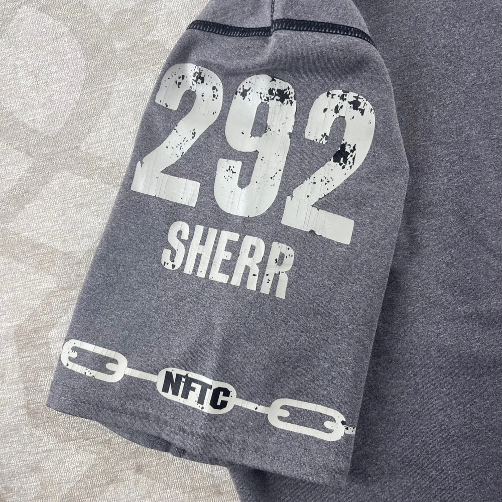 Nike Team Boys‎ Grey Black Custom NikeID NFTC Compression Athletic Shirt L